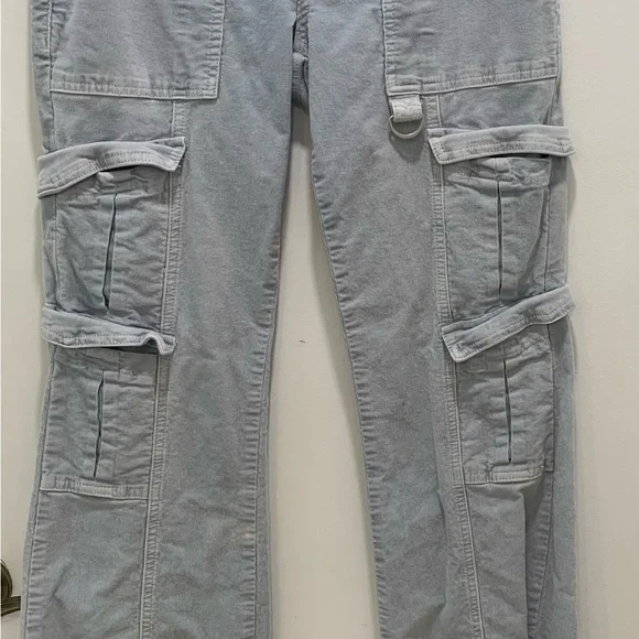 4/$15 PacSun Light Blue Flare Cargo Jeans - Picture 2 of 8
